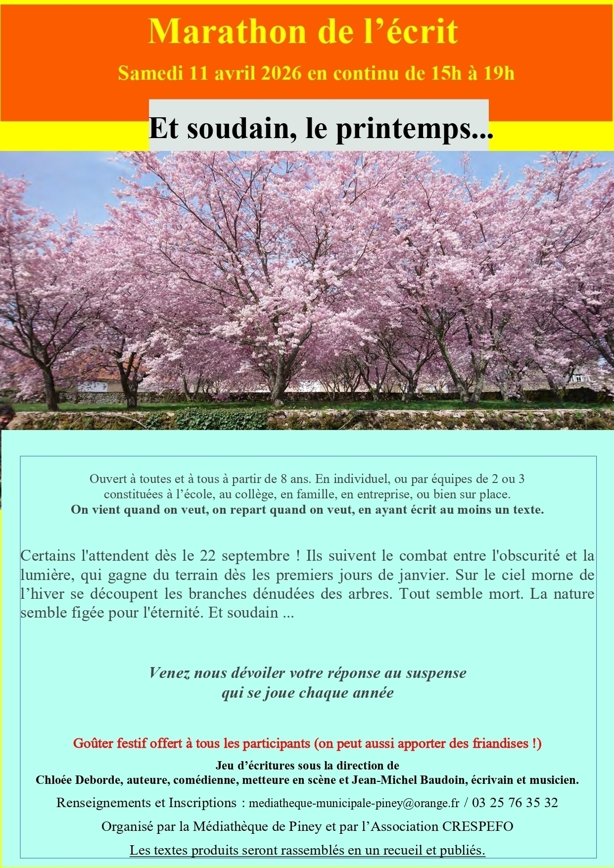 Marathon Médiathèque - flyer