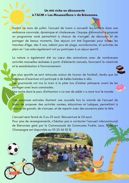 ACM Brévonnes - Eté 2026